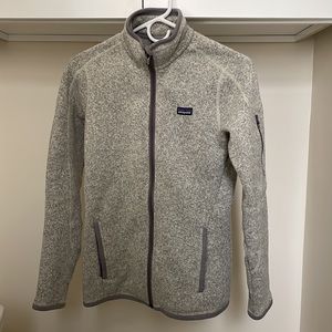 Patagonia Women's Better Sweater Fleece Jacket Birch White full zip
